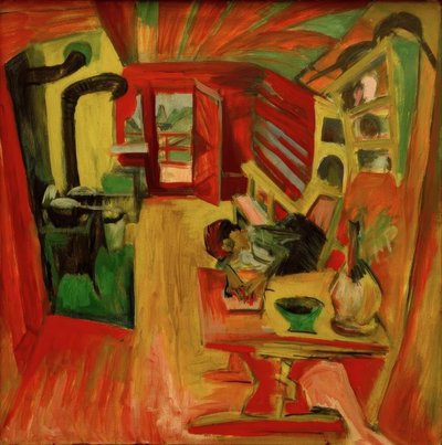 Alpine Kitchen by Ernst Ludwig Kirchner