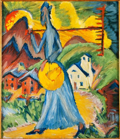Alpleben, Triptych by Ernst Ludwig Kirchner