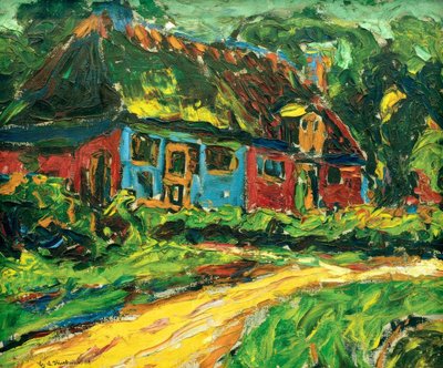 Old House on Fehmarn by Ernst Ludwig Kirchner