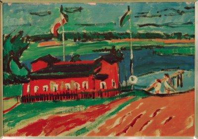 Bathing Facility near Dresden by Ernst Ludwig Kirchner