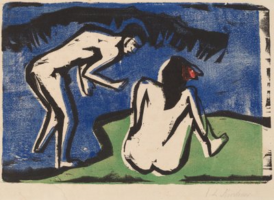 Bathing Couple by Ernst Ludwig Kirchner