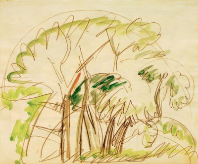 Group of Trees on Fehmarn by Ernst Ludwig Kirchner