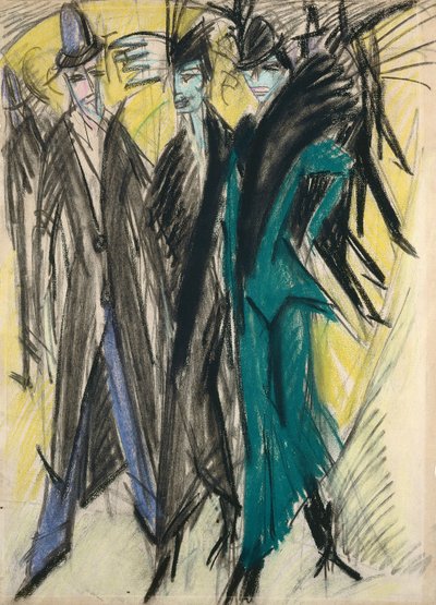 Berlin Street Scene by Ernst Ludwig Kirchner