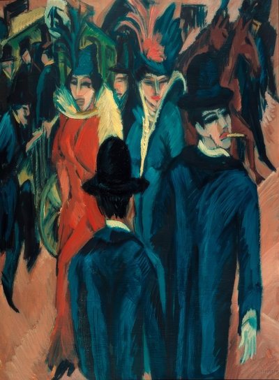 Berlin Street Scene by Ernst Ludwig Kirchner