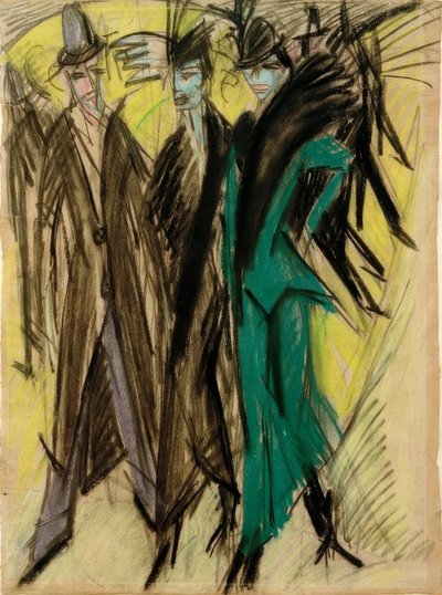 Berlin Street Scene by Ernst Ludwig Kirchner