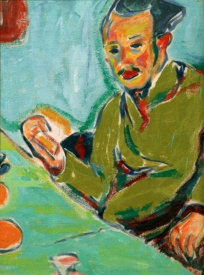 Portrait of Erich Heckel by Ernst Ludwig Kirchner