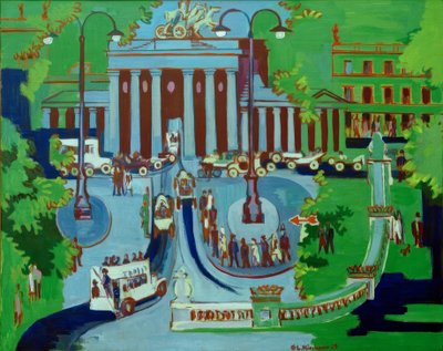 Brandenburg Gate, Berlin by Ernst Ludwig Kirchner