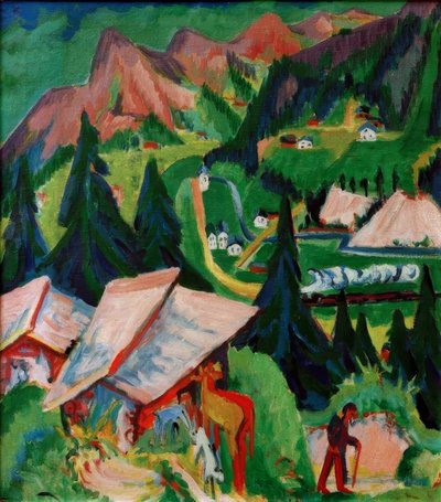 The Junkerboden from the Stafel by Ernst Ludwig Kirchner
