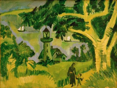 The Lighthouse on Fehmarn by Ernst Ludwig Kirchner