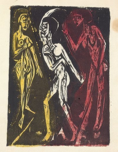 The Dance Among the Women by Ernst Ludwig Kirchner