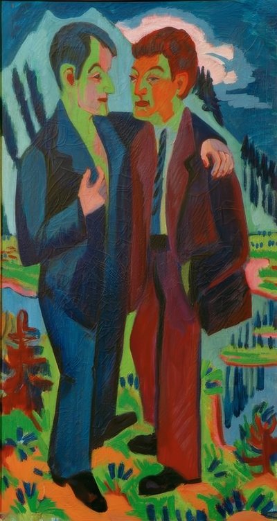 The Friends by Ernst Ludwig Kirchner