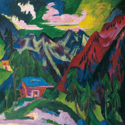 The Klosterser Mountains by Ernst Ludwig Kirchner
