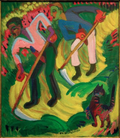 E.L. Kirchner, Mowers, the Müller Brothers by Ernst Ludwig Kirchner