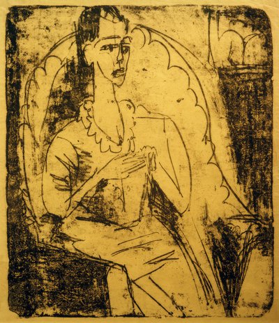 Fanny in the Armchair by Ernst Ludwig Kirchner