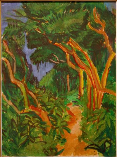 Fehmarn Landscape, Forest Path by Ernst Ludwig Kirchner