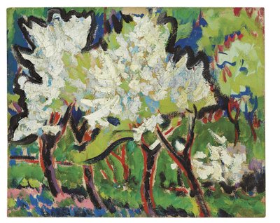 Flowering Trees IV, 1909 by Ernst Ludwig Kirchner
