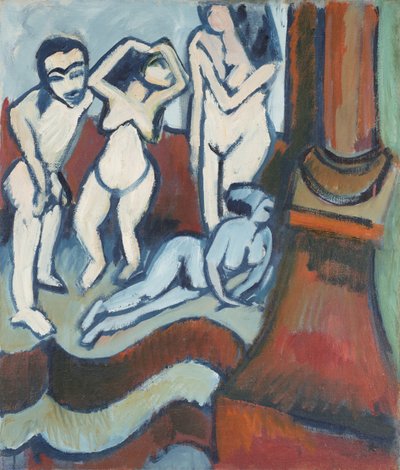 Four Wooden Sculptures by Ernst Ludwig Kirchner