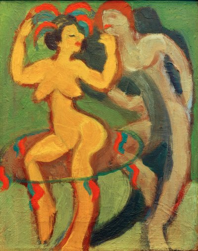Yellow Dancer with Gray Partner by Ernst Ludwig Kirchner