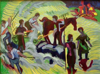 Hay Harvest by Ernst Ludwig Kirchner