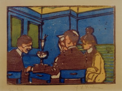 In the Café II by Ernst Ludwig Kirchner
