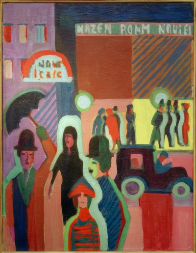Department Store in the Rain by Ernst Ludwig Kirchner