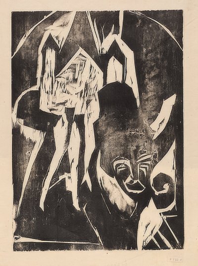 Cocotte on the Street by Ernst Ludwig Kirchner