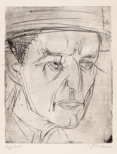 Head of Dr. Grisebach by Ernst Ludwig Kirchner