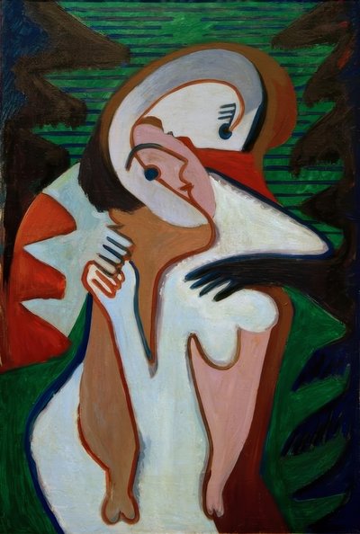 Lovers – The Kiss by Ernst Ludwig Kirchner