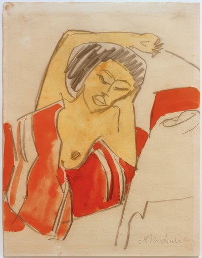 Reclining Black Woman by Ernst Ludwig Kirchner
