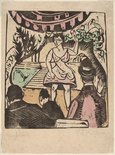 Little Variety Act with Singer by Ernst Ludwig Kirchner