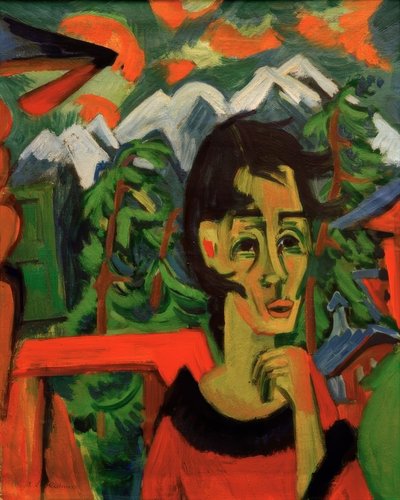 Girl in the Föhn by Ernst Ludwig Kirchner