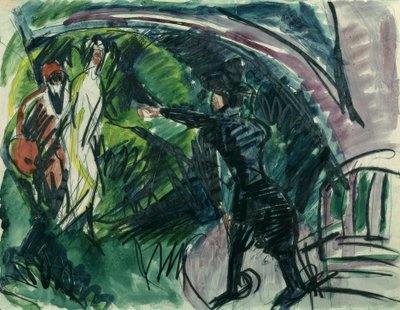 Pantomime Reimann I by Ernst Ludwig Kirchner
