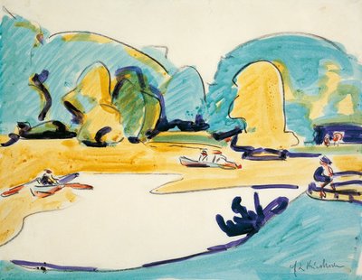 Park in Dresden by Ernst Ludwig Kirchner
