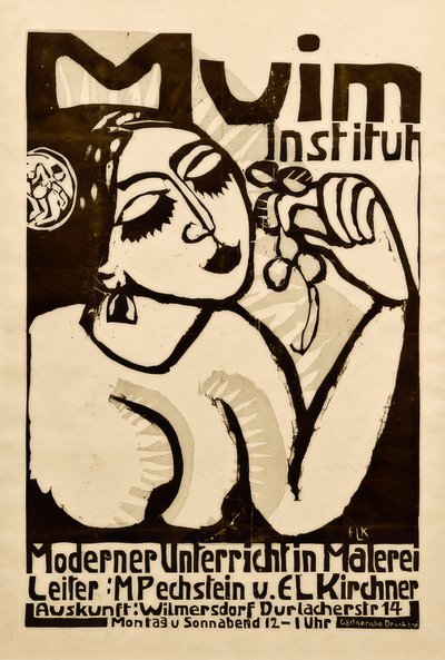 Muim Institute Poster by Ernst Ludwig Kirchner