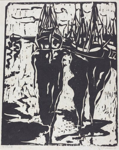 Port Scene by Ernst Ludwig Kirchner