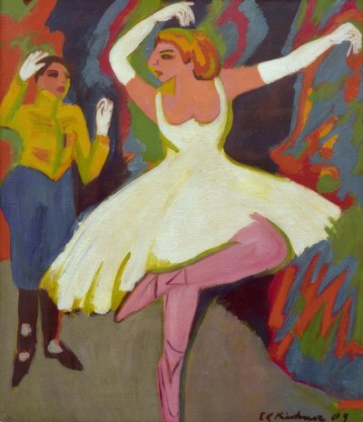 Russian Dance Couple by Ernst Ludwig Kirchner