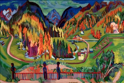 Sertig Valley in Autumn by Ernst Ludwig Kirchner