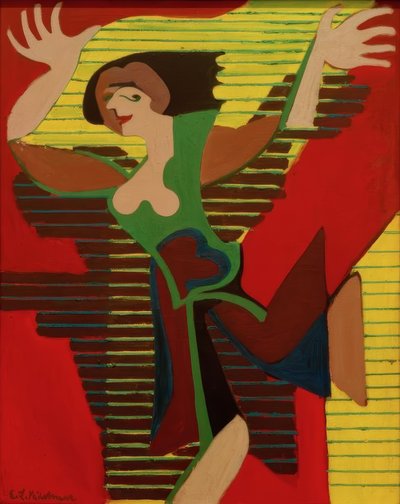 Jumping Dancer. Gret Palucca by Ernst Ludwig Kirchner