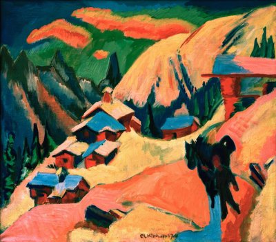 Stafelalp in the Snow by Ernst Ludwig Kirchner