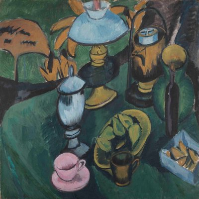 Still Life with a Lamp by Ernst Ludwig Kirchner