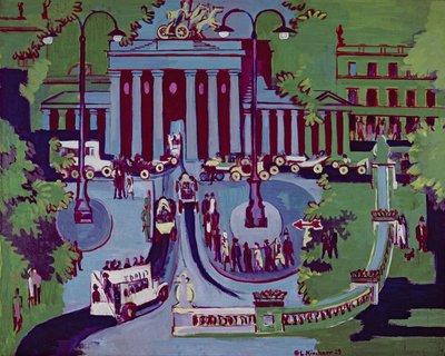 The Brandenburg Gate, Berlin by Ernst Ludwig Kirchner