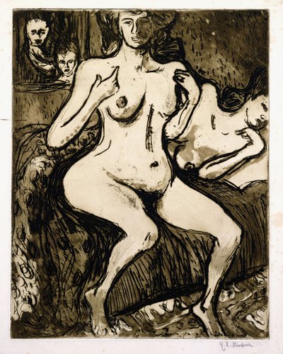 Two Women by Ernst Ludwig Kirchner