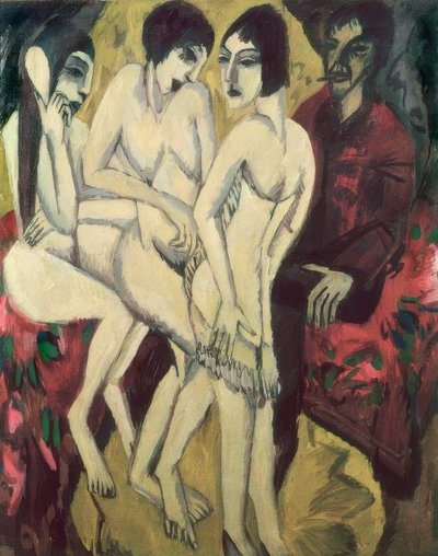 Judgment of Paris by Ernst Ludwig Kirchner