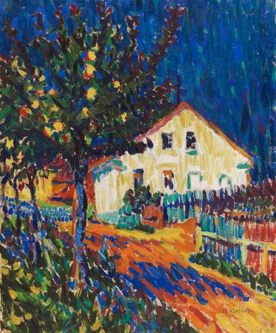 Village Street with Apple Trees by Ernst Ludwig Kirchner