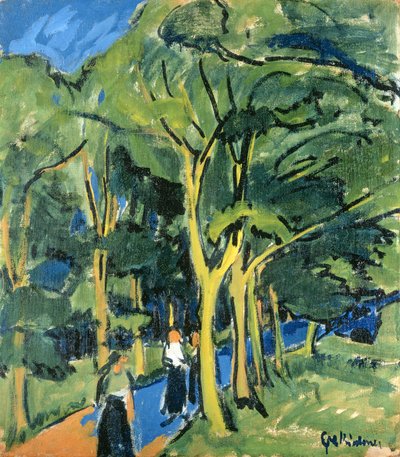 Waldstrasse, c.1910 by Ernst Ludwig Kirchner