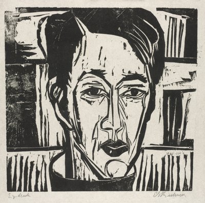 Wehrlin, Facing Front by Ernst Ludwig Kirchner