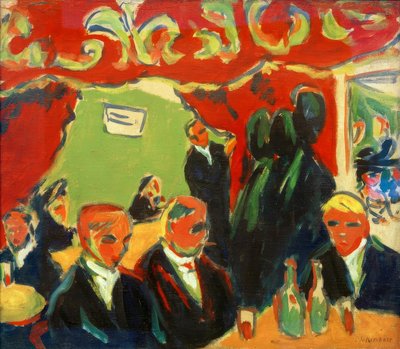 Wine Tavern by Ernst Ludwig Kirchner