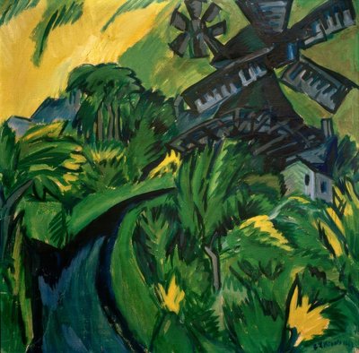 Windmill on Fehmarn by Ernst Ludwig Kirchner