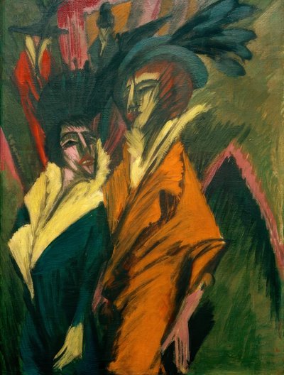Two Women on the Street by Ernst Ludwig Kirchner