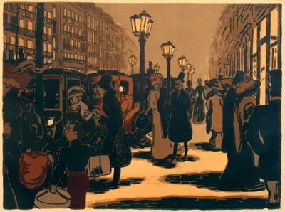 Paris Street Scene by Ernst Matthes